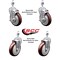 Service Caster Advance Tabco 190TA2554KIT Replacement Caster Set with Brakes, 4PK ADV-TS20S514-PPUB-MRN-121334-2TLB2 - alternate 2